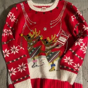 Holiday Time Ugly Christmas Sweater size 10-12 plus
